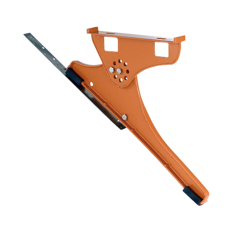 staple gun, caulking tool, orange color, metal rail, hand tool